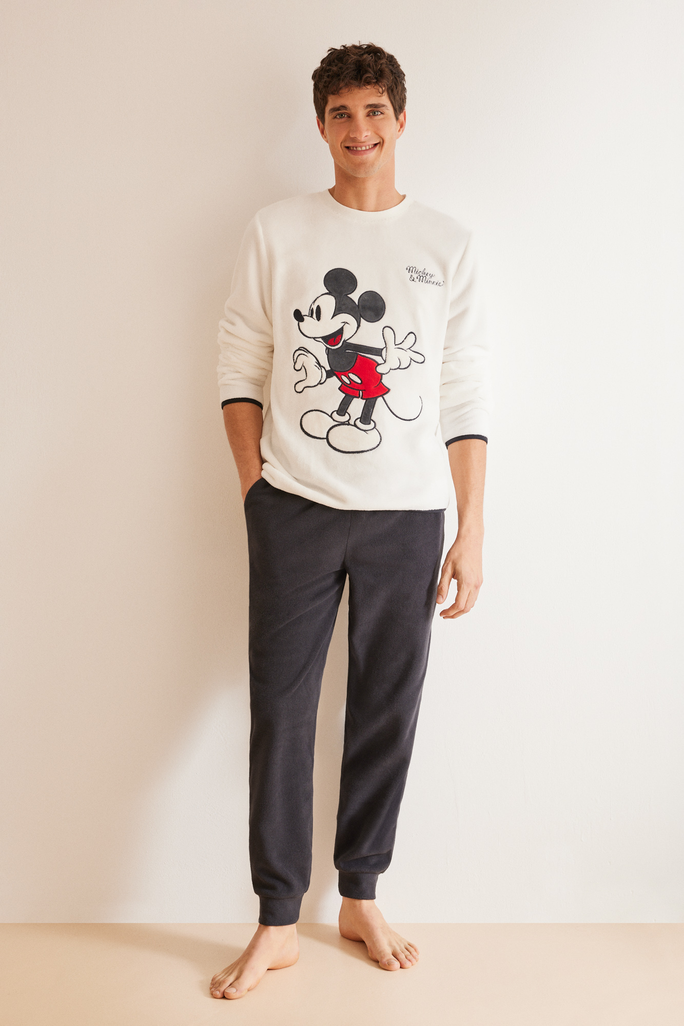 Pijama Hombre Polar Mickey Pijamas Springfield Mx