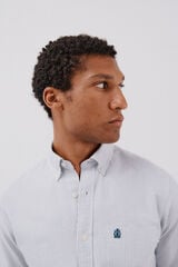 Cortefiel Camisa oxford raya candela Azul marino