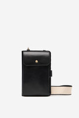 Cortefiel Portamóvil cartera liso Negro