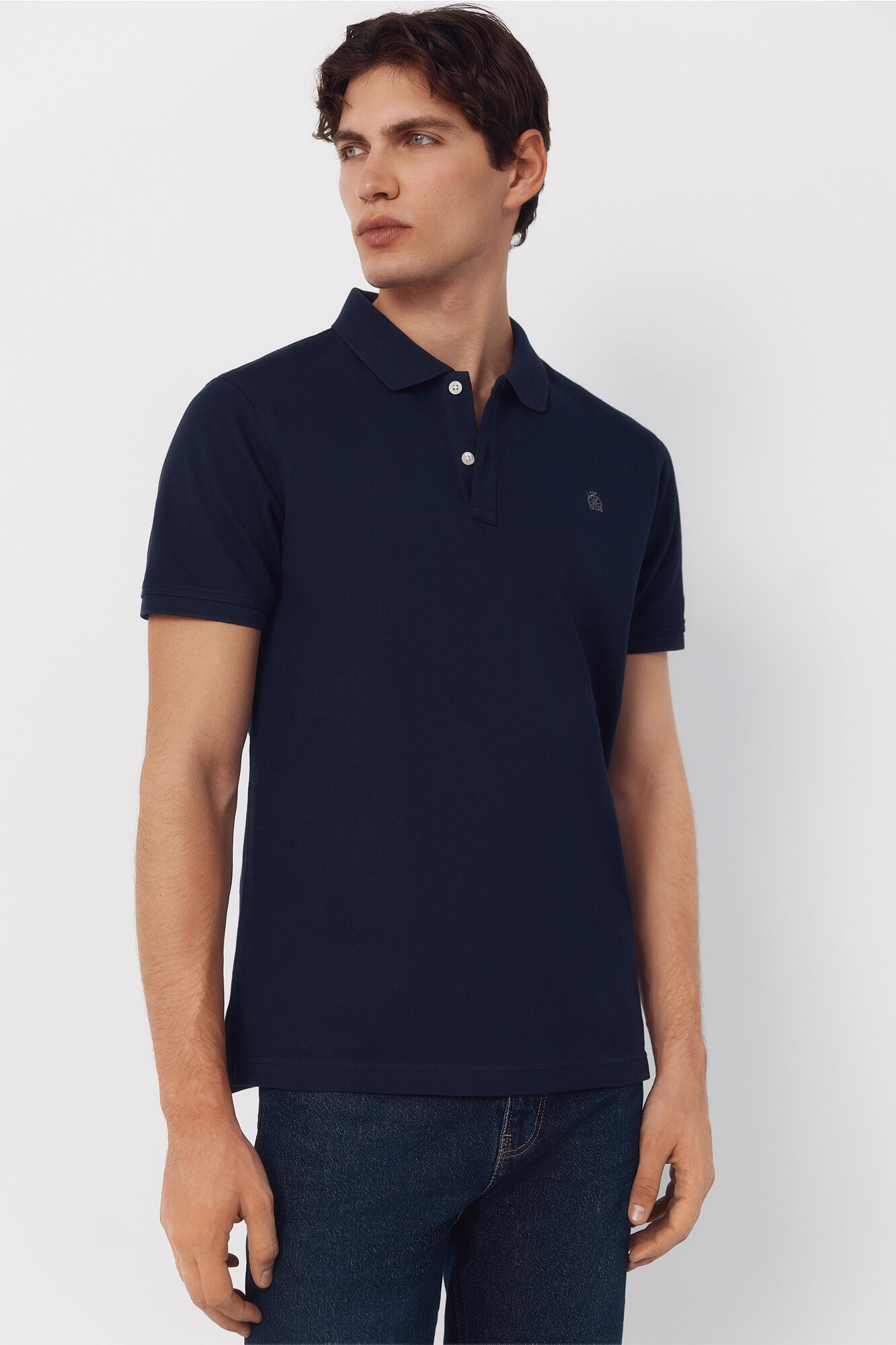 Cortefiel Polo b&aacute;sico piqu&eacute; slim