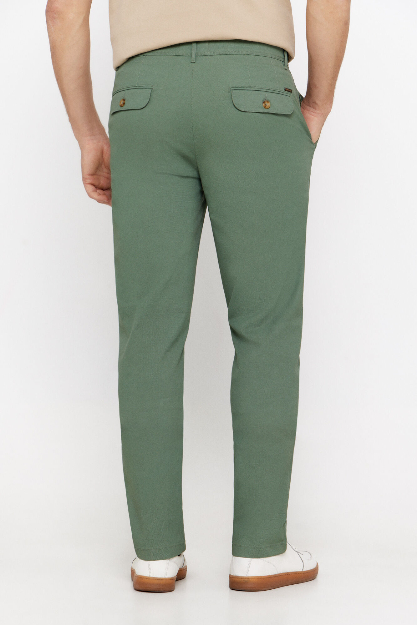 Cortefiel Pantal&oacute;n chino estampado regular fit
