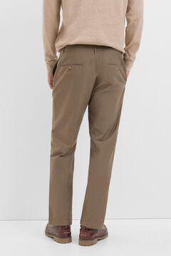 Cortefiel Pantalón chino confort regular fit Kaki