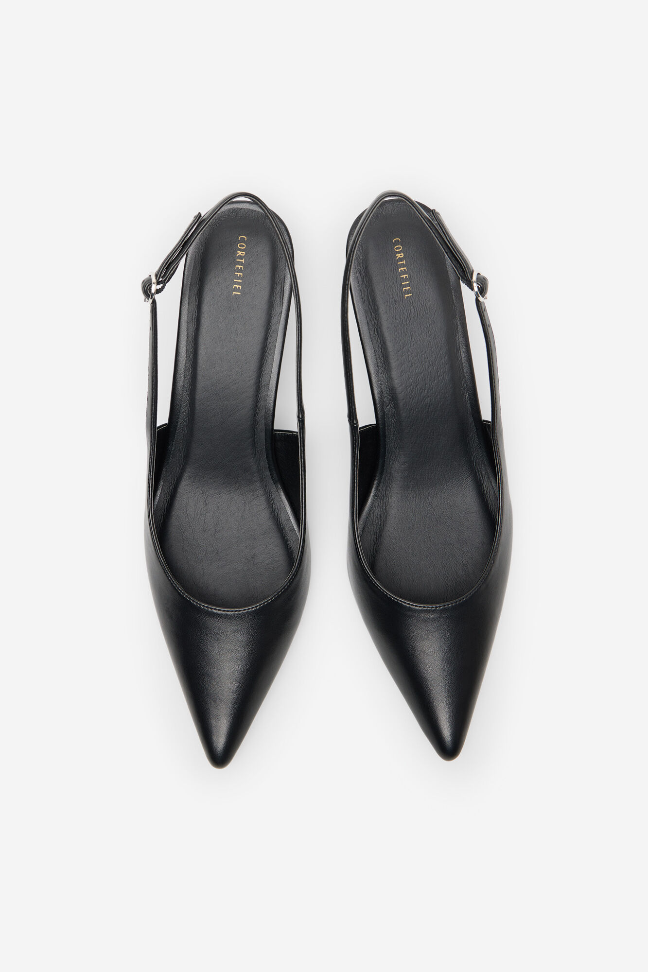 Cortefiel Zapato de sal&oacute;n destalonado Negro