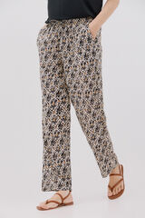 Cortefiel Pantalón fluido estampado Multicolor