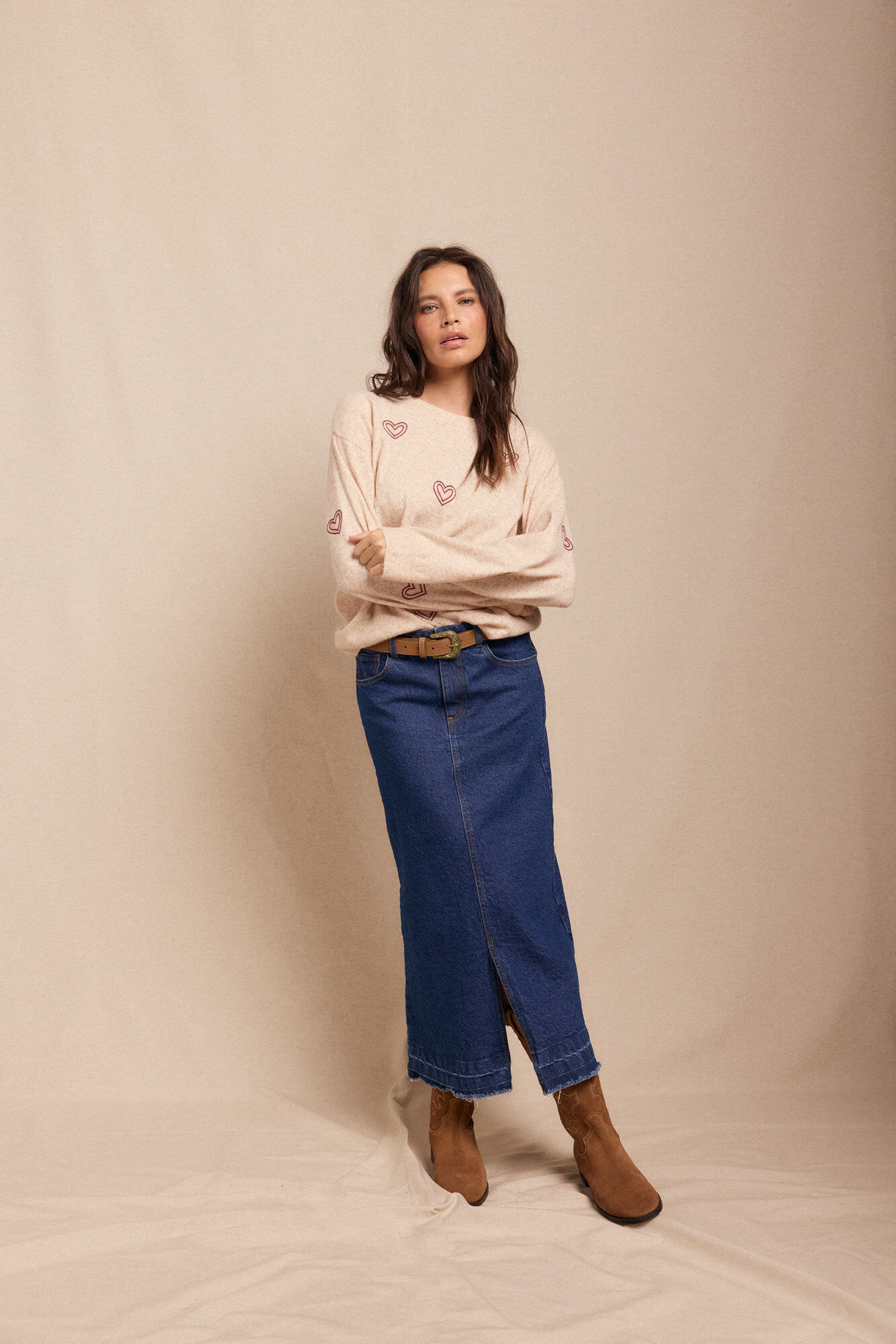 Slowlove Jersey bordados Marfil