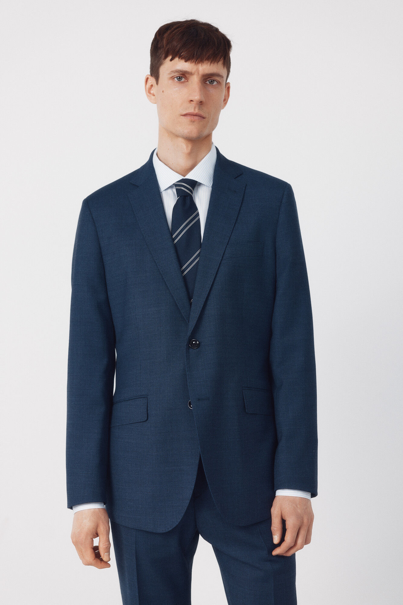 Cortefiel Americana de traje ojo de perdiz COOLMAX&reg;