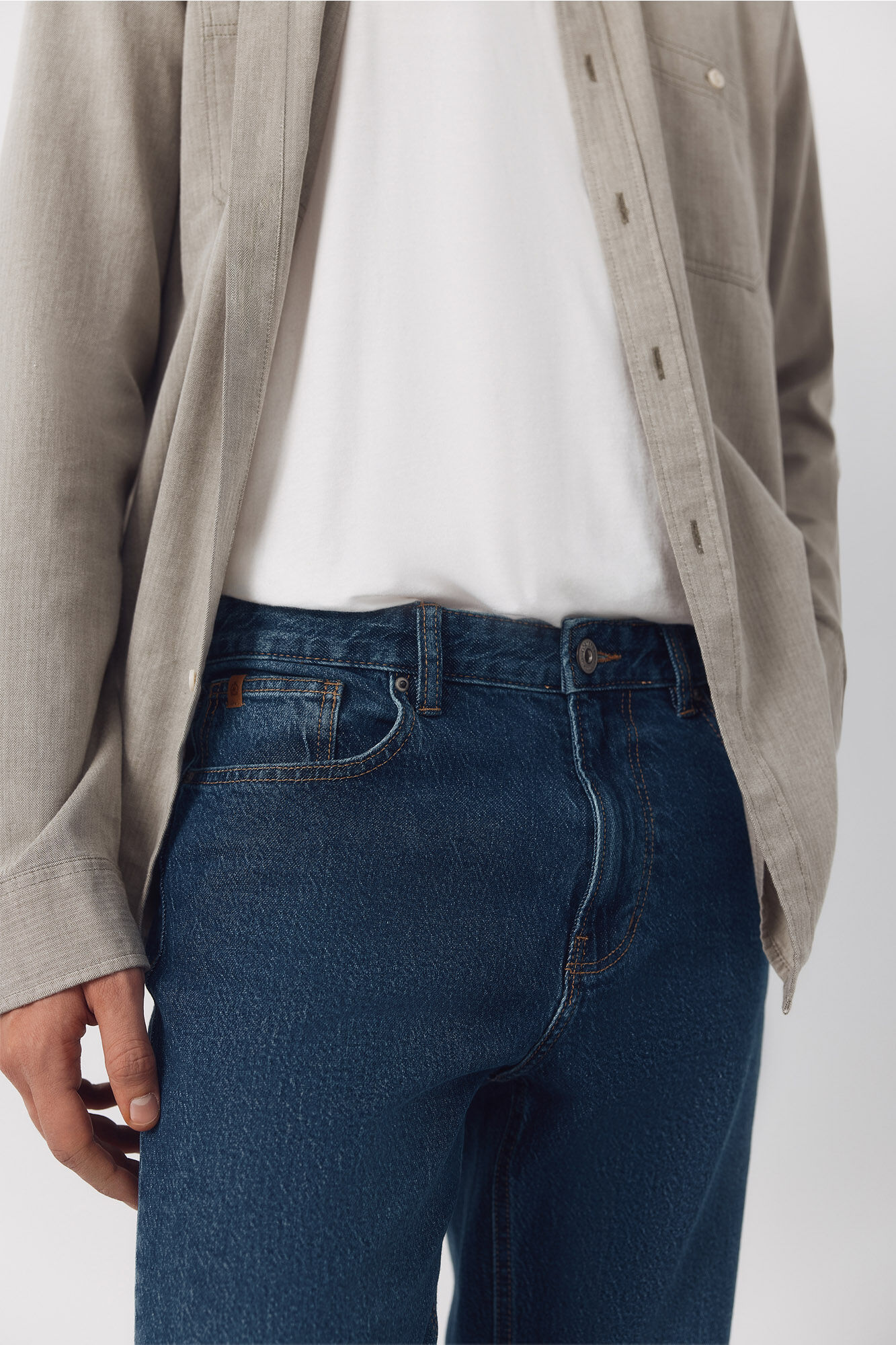 Cortefiel Pantal&oacute;n vaquero straight fit Azul