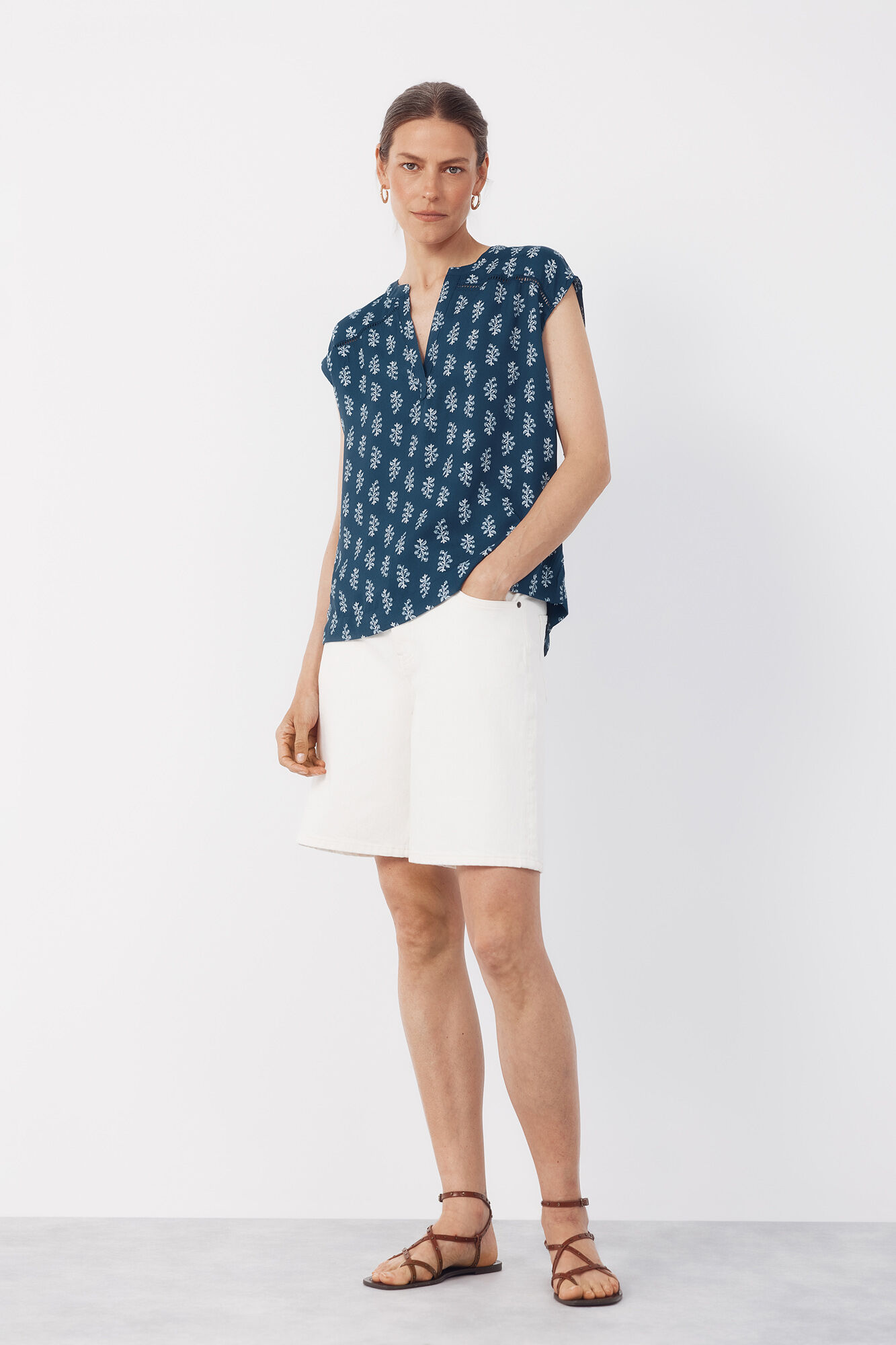 Cortefiel Blusa con encaje