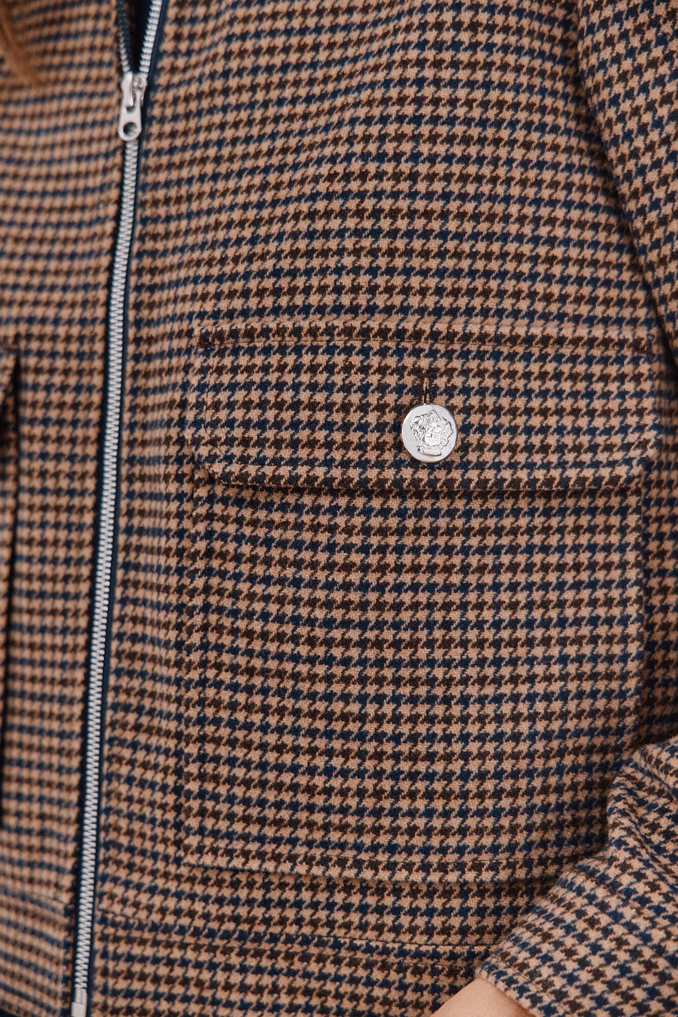 Cortefiel Chamarra corta con cierre Multicolor