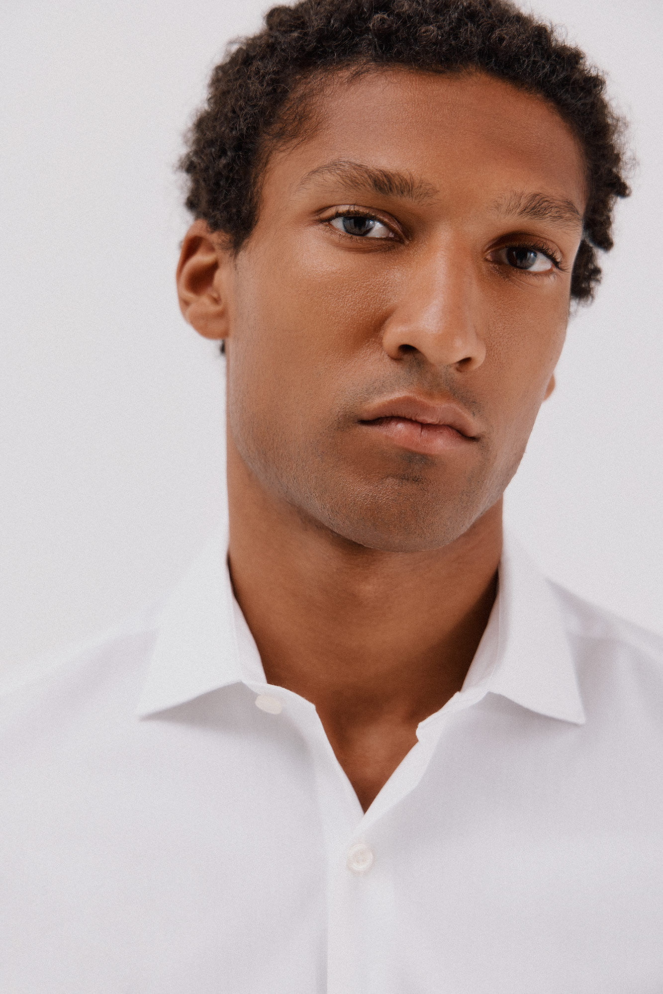 Cortefiel Camisa vestir rayas algod&oacute;n tencel Blanco