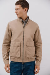 Cortefiel Chamarra ligera casual Beige