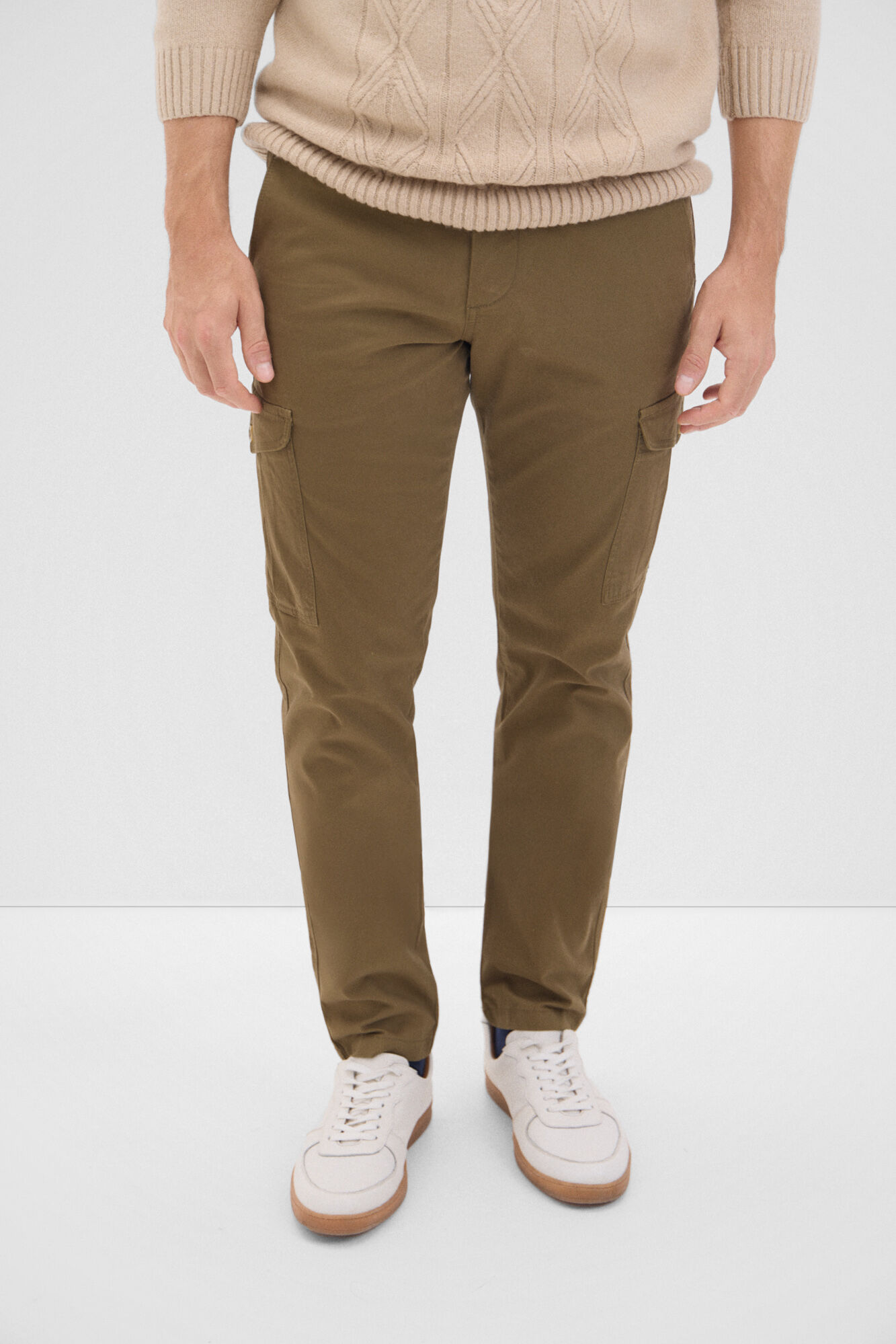 Cortefiel Pantal&oacute;n cargo Kaki