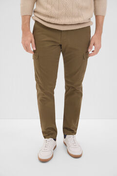 Cortefiel Pantalón cargo Kaki
