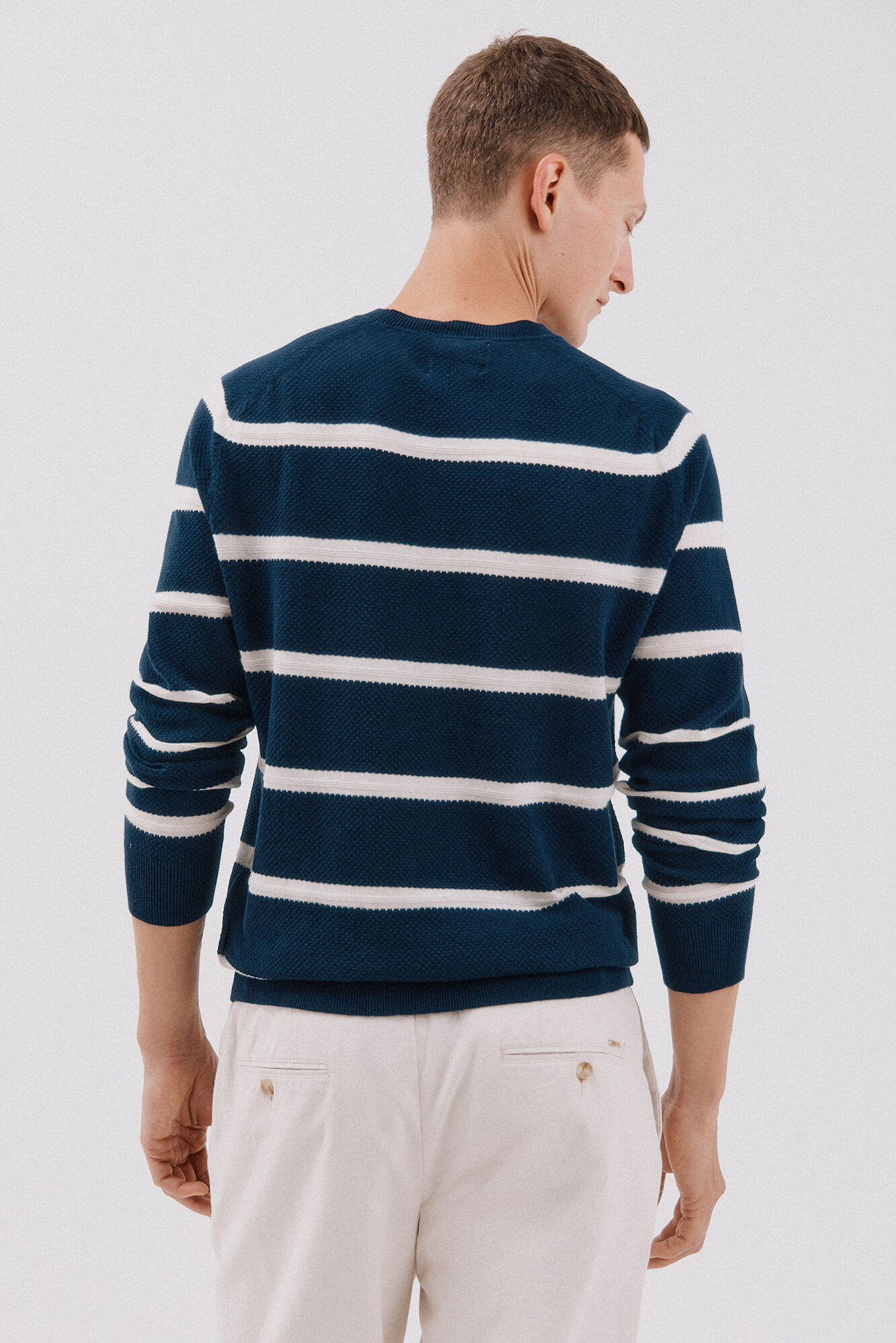 Cortefiel Su&eacute;ter tejido fino Azul marino