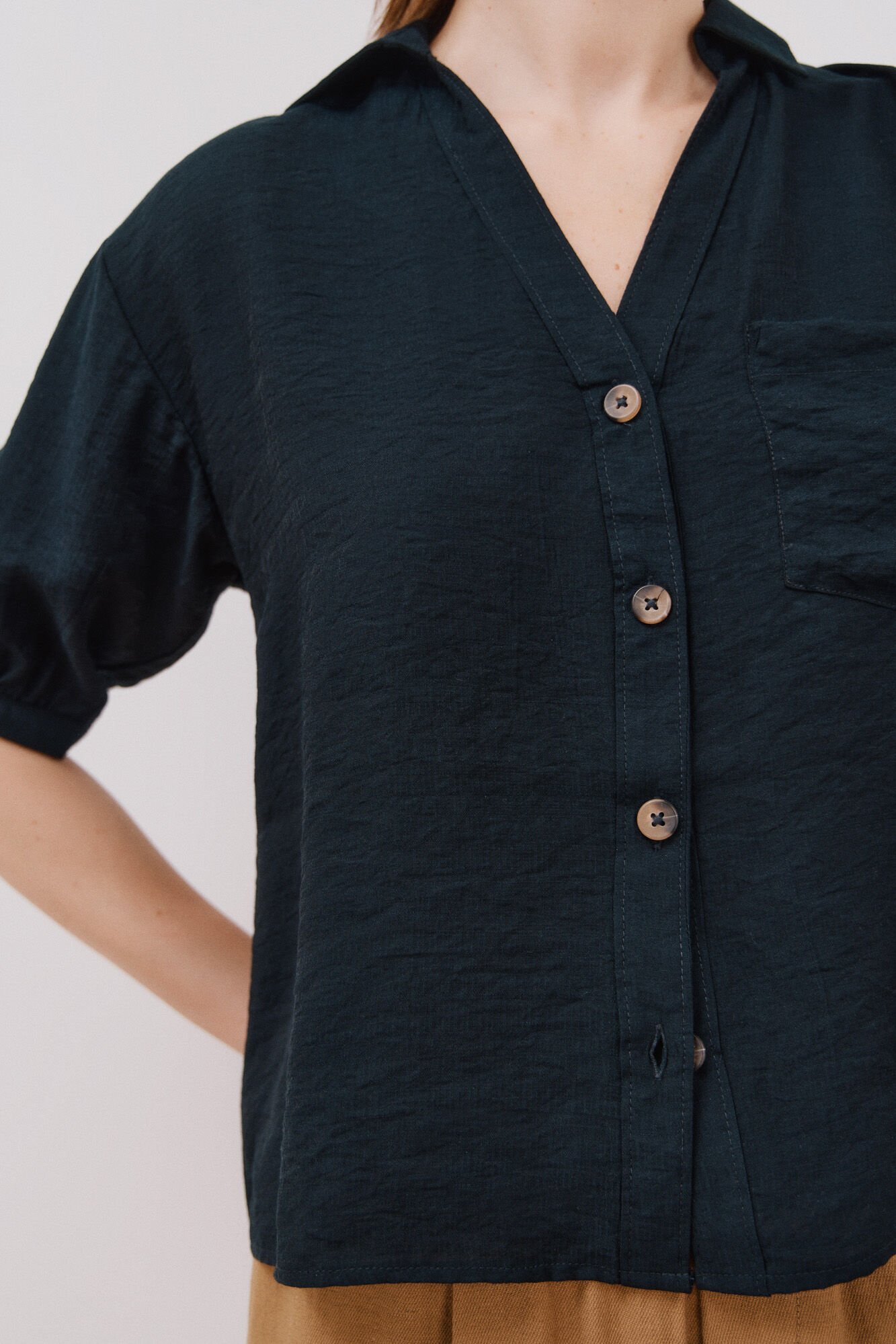 Cortefiel Camisa estampado animal Azul marino