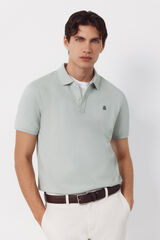 Cortefiel Polo b&aacute;sico piqu&eacute; slim Verde