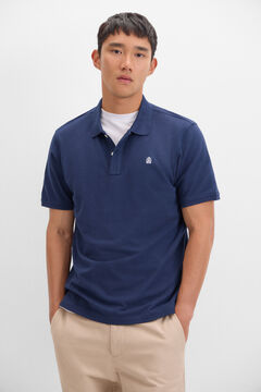 Cortefiel Polo básico Azul marino