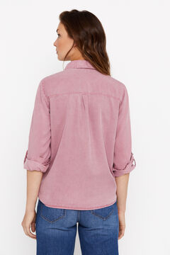 Cortefiel Camisa Cargo 100% Tencel Arena