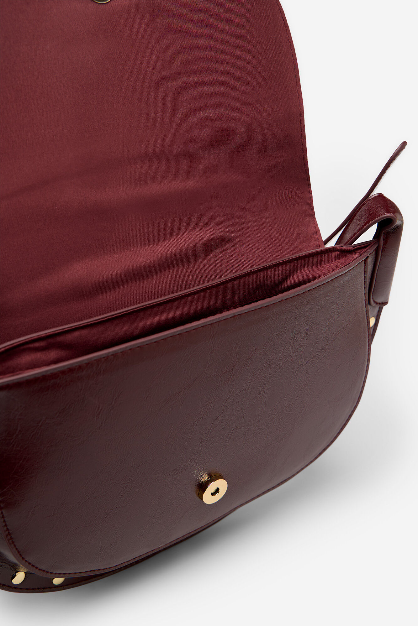 Cortefiel Bandolera solapa tacahs Granate