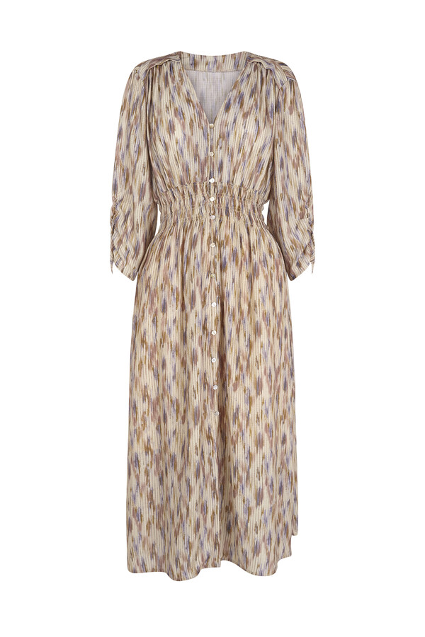 Cortefiel Vestido largo estampado Multicolor