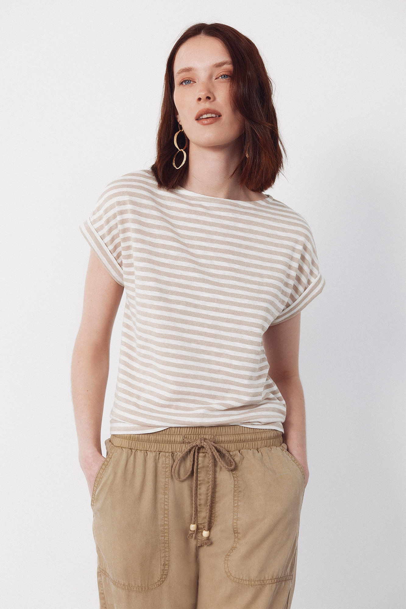 Cortefiel Playera de rayas
