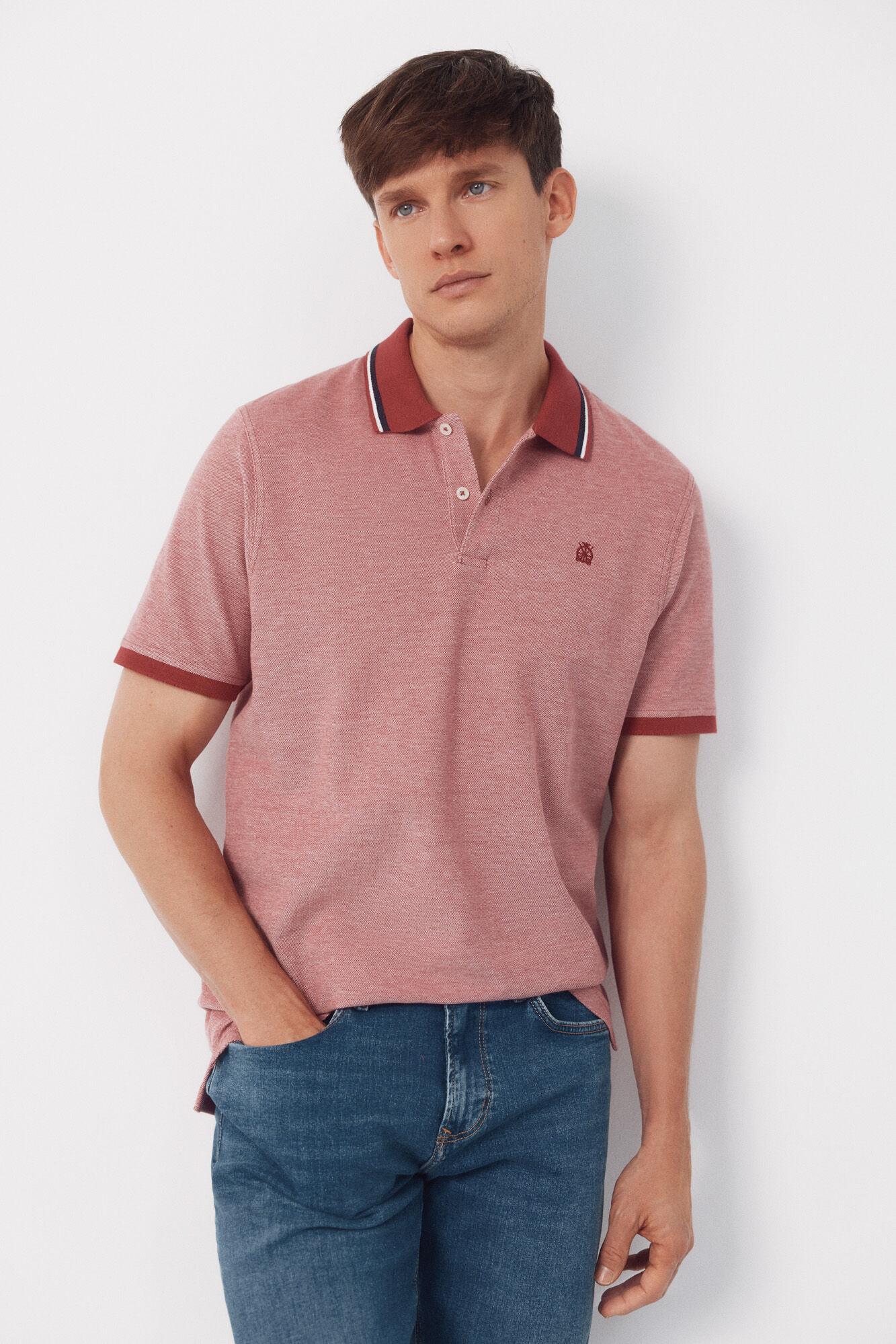 Cortefiel Polo oxford Rosa