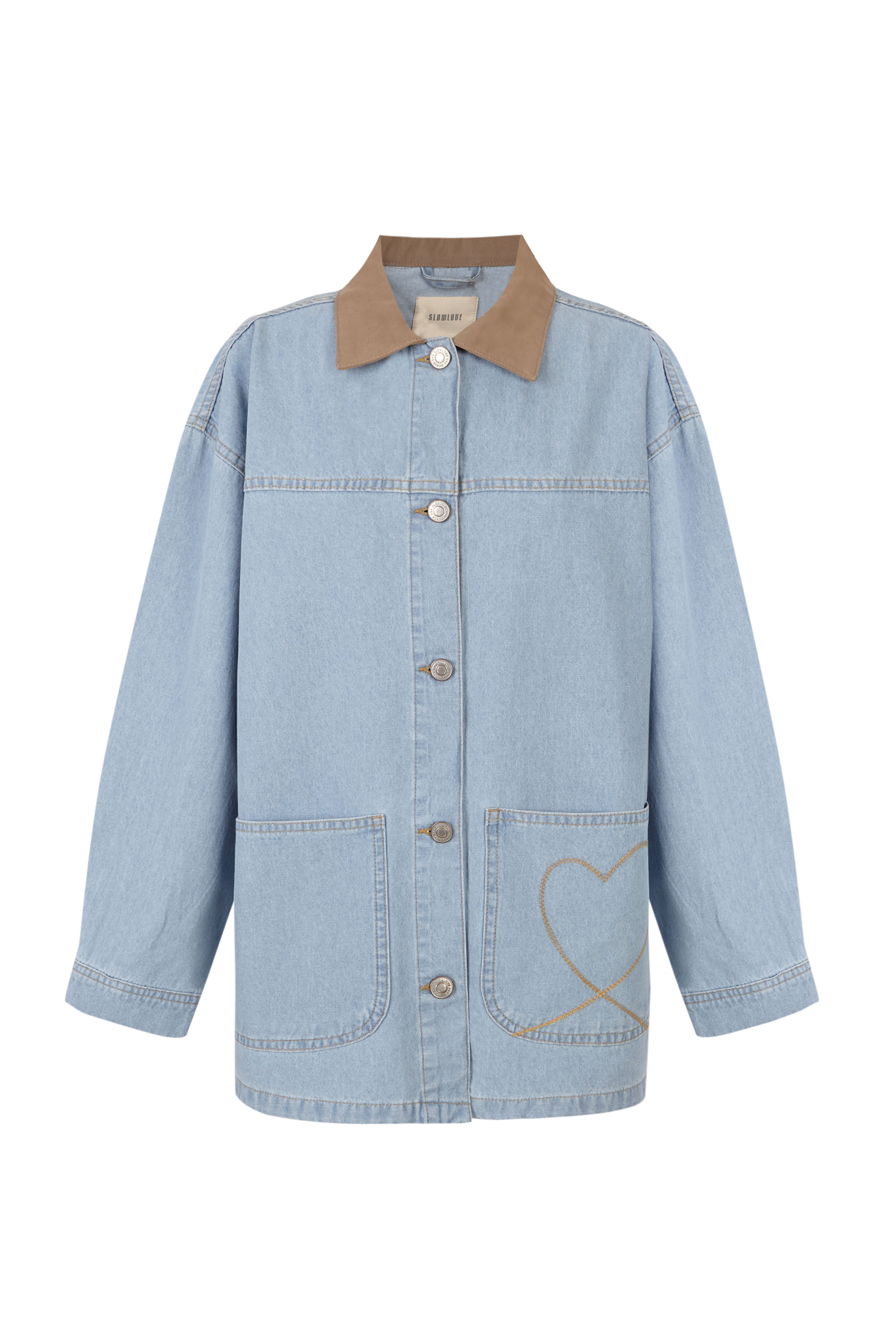 Slowlove Chamarra de mezclilla barn Azul