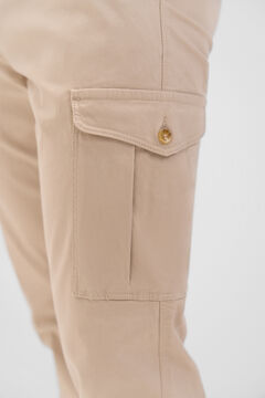 Cortefiel Pantalón cargo Beige