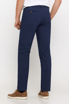 Cortefiel Pantalón chino estampado regular fit Azul marino