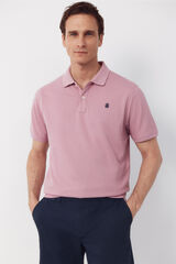 Cortefiel Polo b&aacute;sico piqu&eacute; Rosa