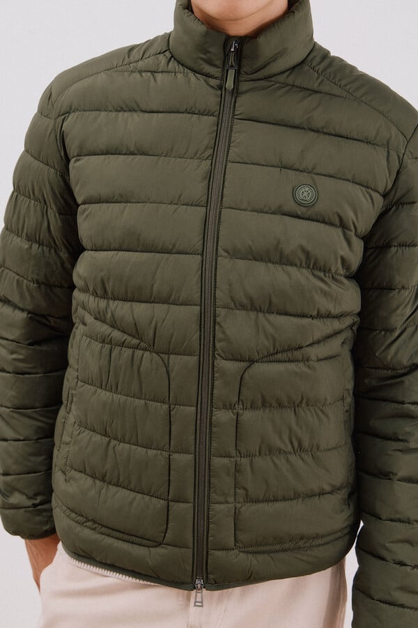 Cortefiel Chamarra acolchada ultralight Kaki