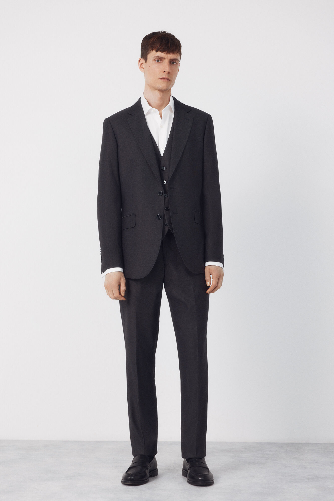 Cortefiel Americana traje estructura Serie XXI Gris oscuro