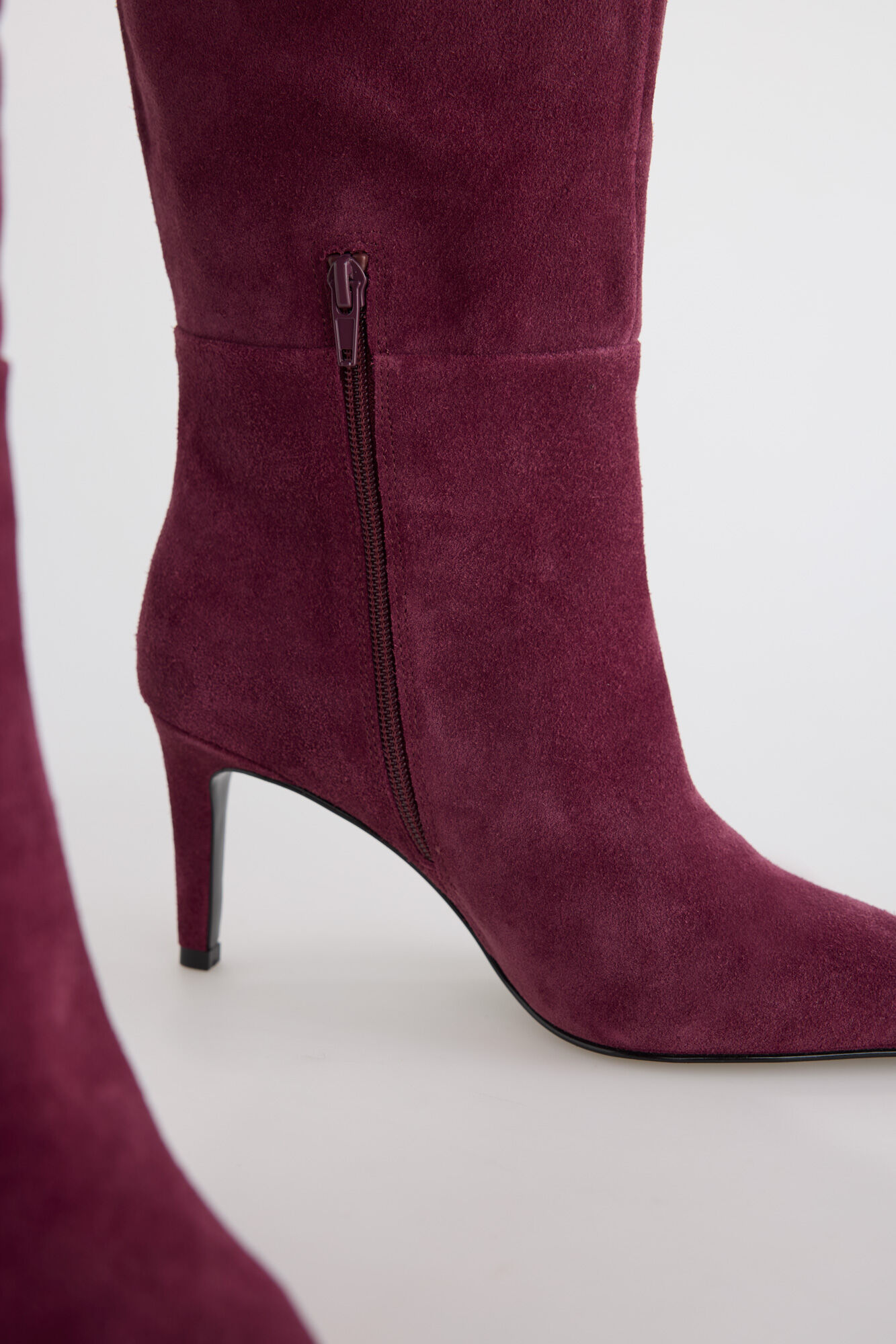 Slowlove Bota alta serraje Granate