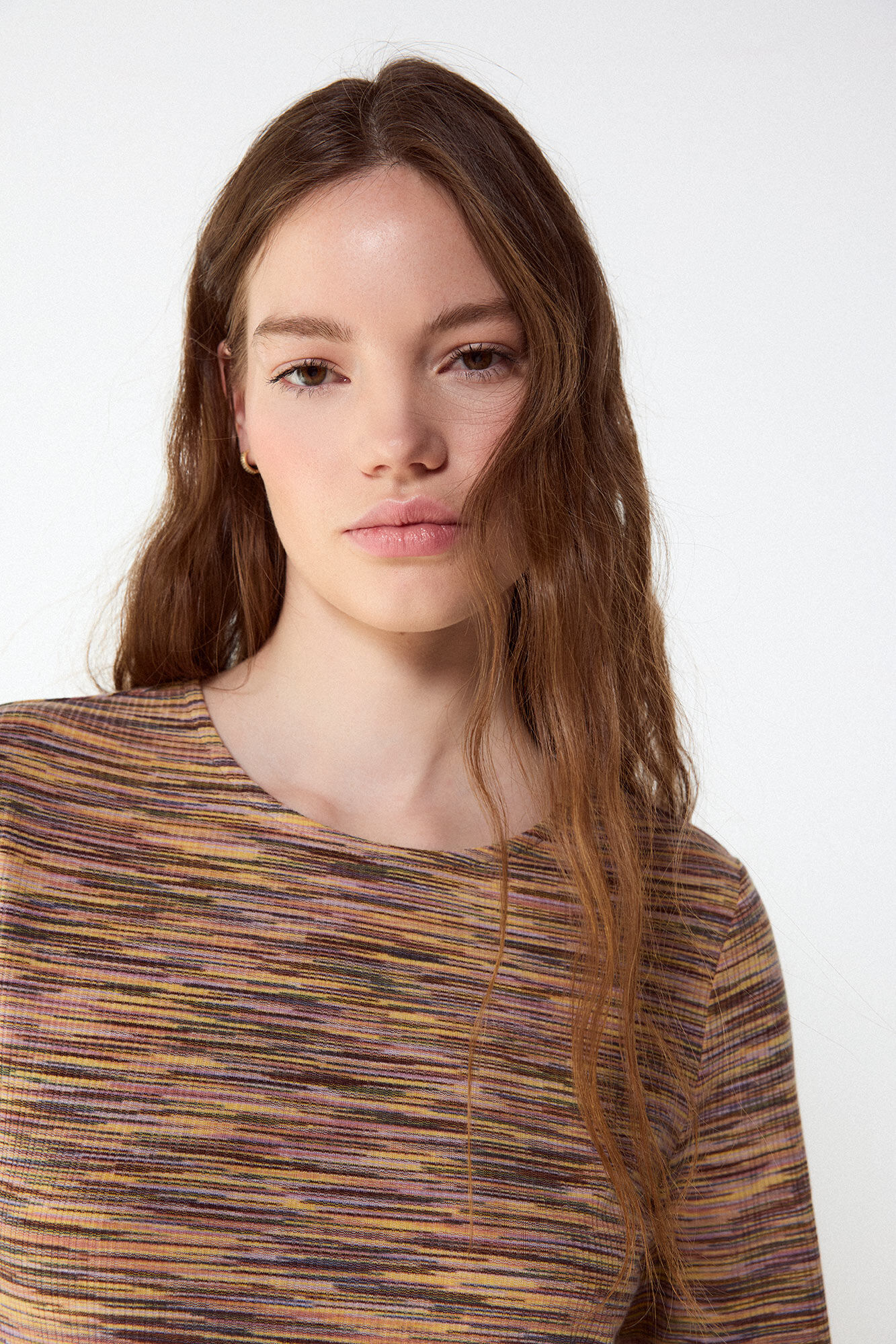 Slowlove Vestido de tejido melange Multicolor