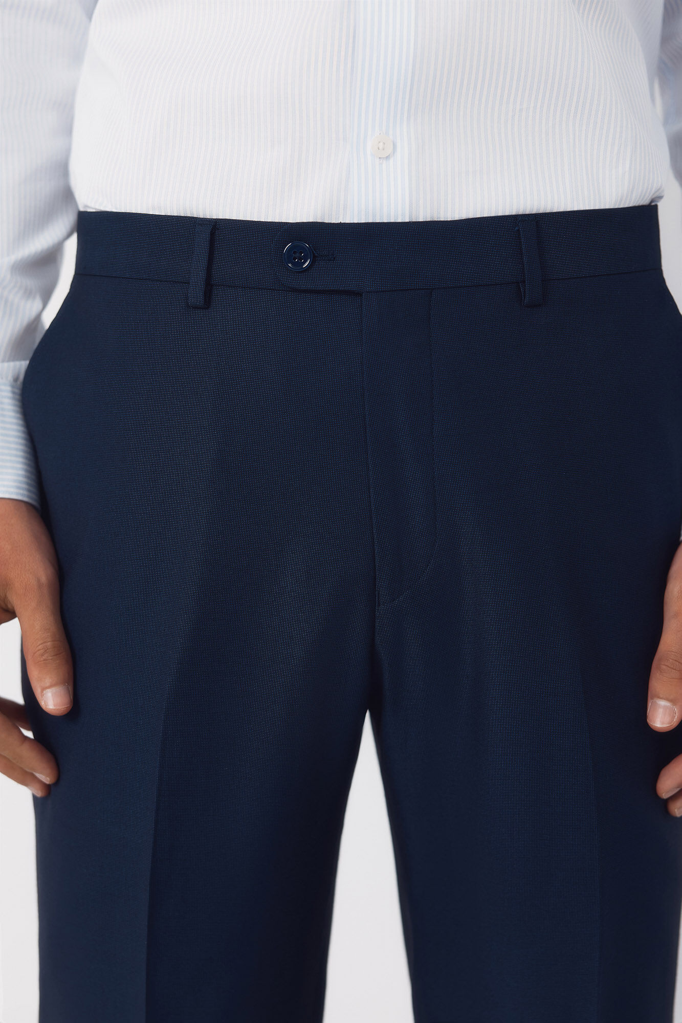 Cortefiel Pantal&oacute;n traje estructura Serie XXI Azul marino