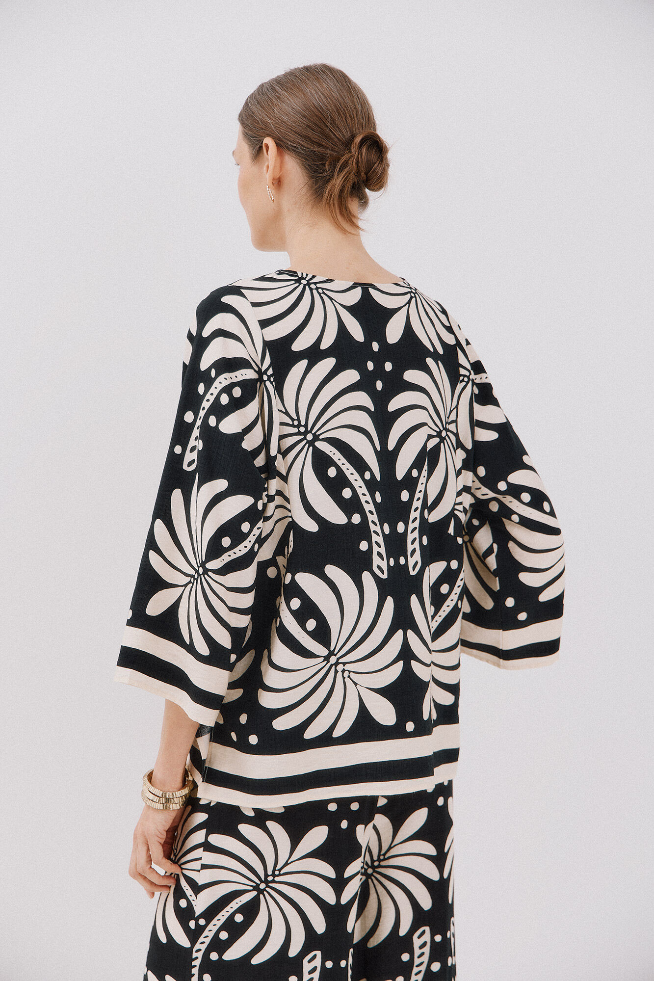 Cortefiel Blusa estampada Multicolor