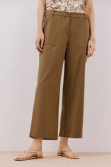 Cortefiel Pantalón con bolsillos delanteros Kaki
