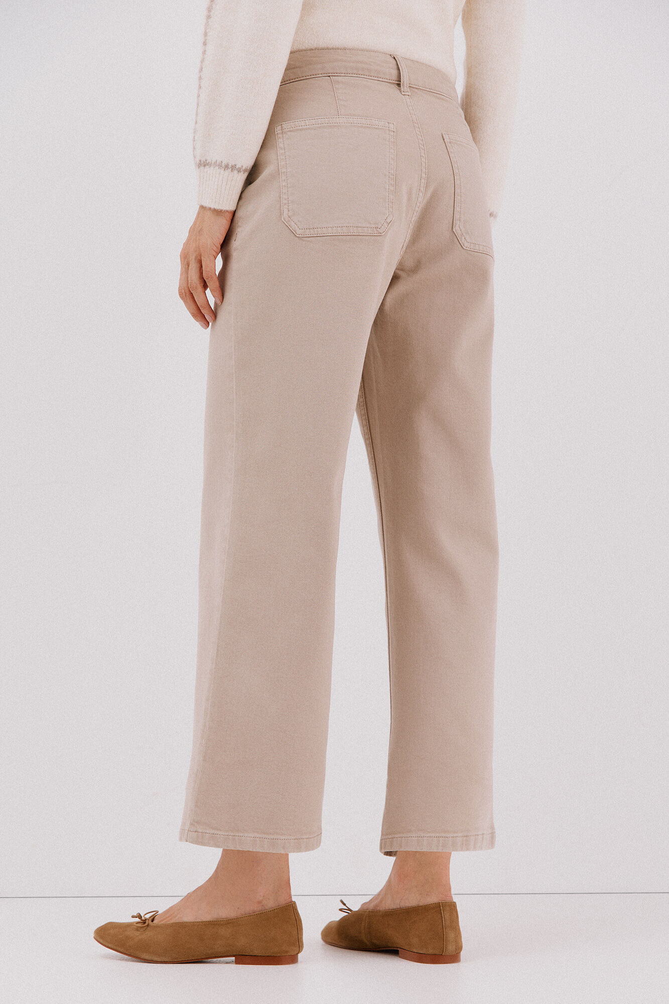 Cortefiel Pantalones marine bolsillos Beige
