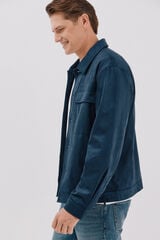 Cortefiel Sobrecamisa efecto ante Azul oscuro