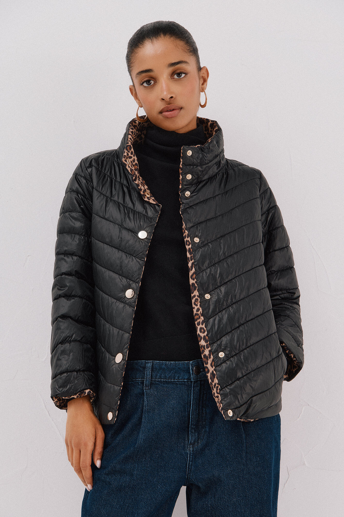 Cortefiel Chamarra reversible THERMOLITE&reg; Negro