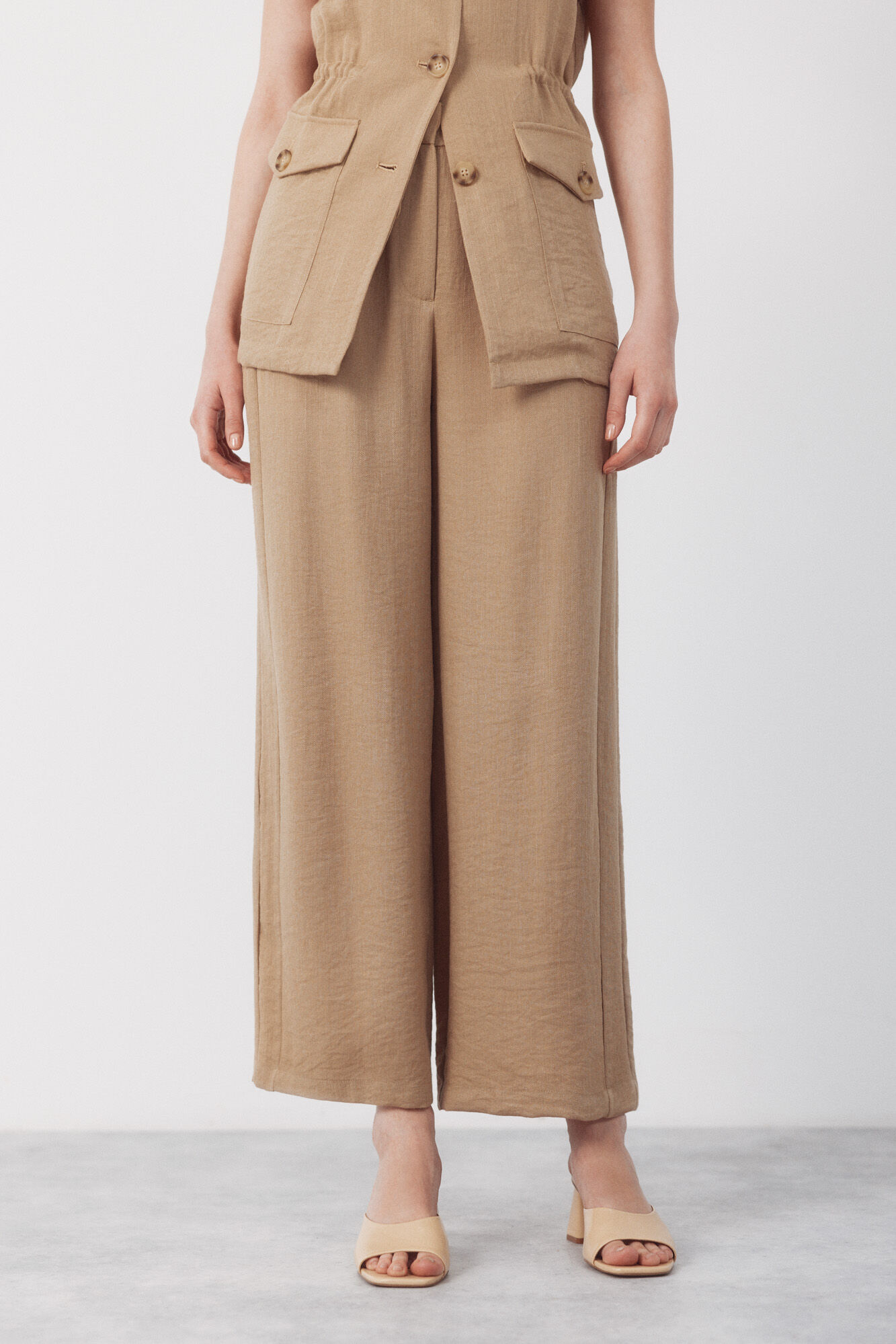 Cortefiel Pantal&oacute;n fluido de doble pinza