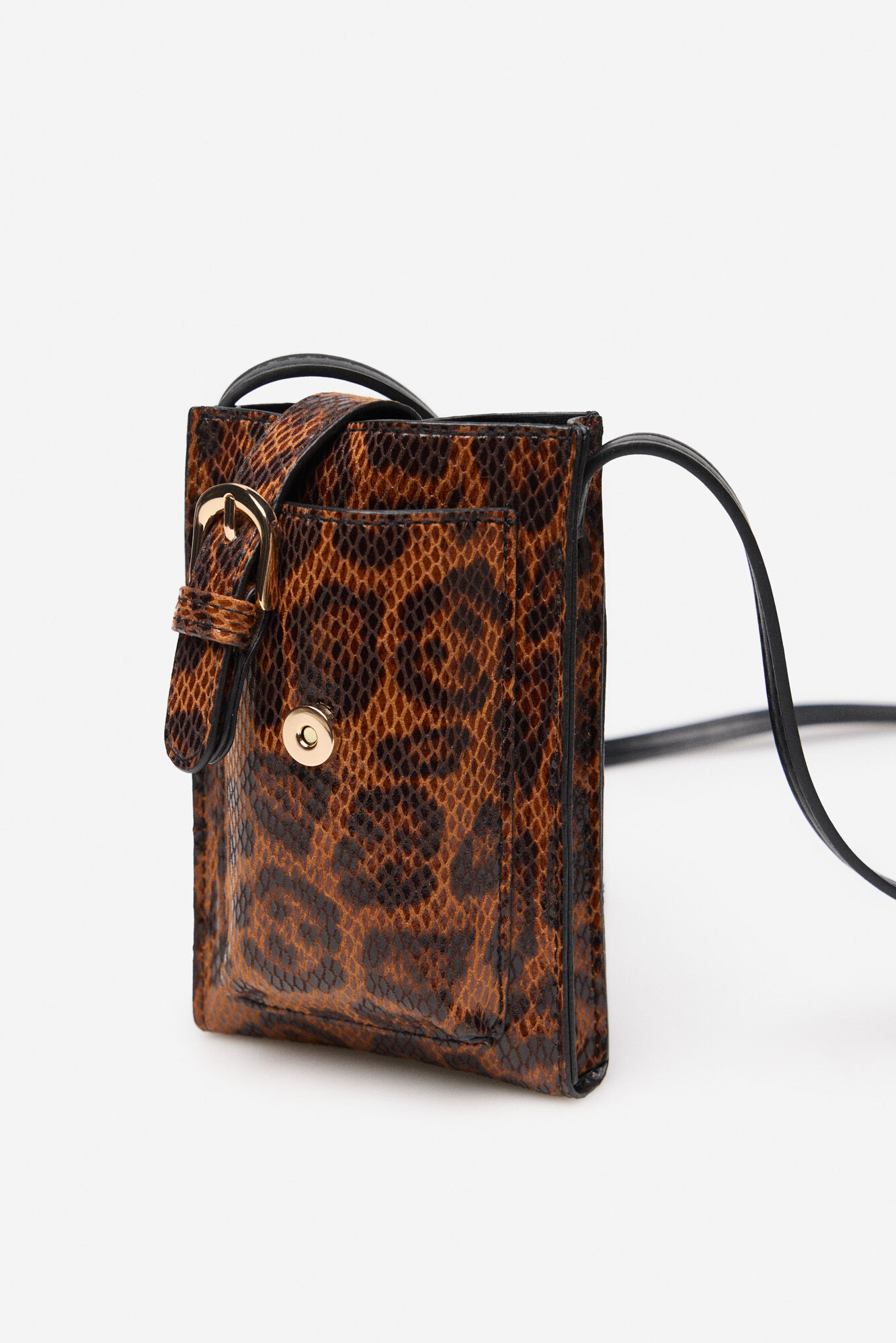 Cortefiel Funda para celular estampado leopardo Estampado marr&oacute;n