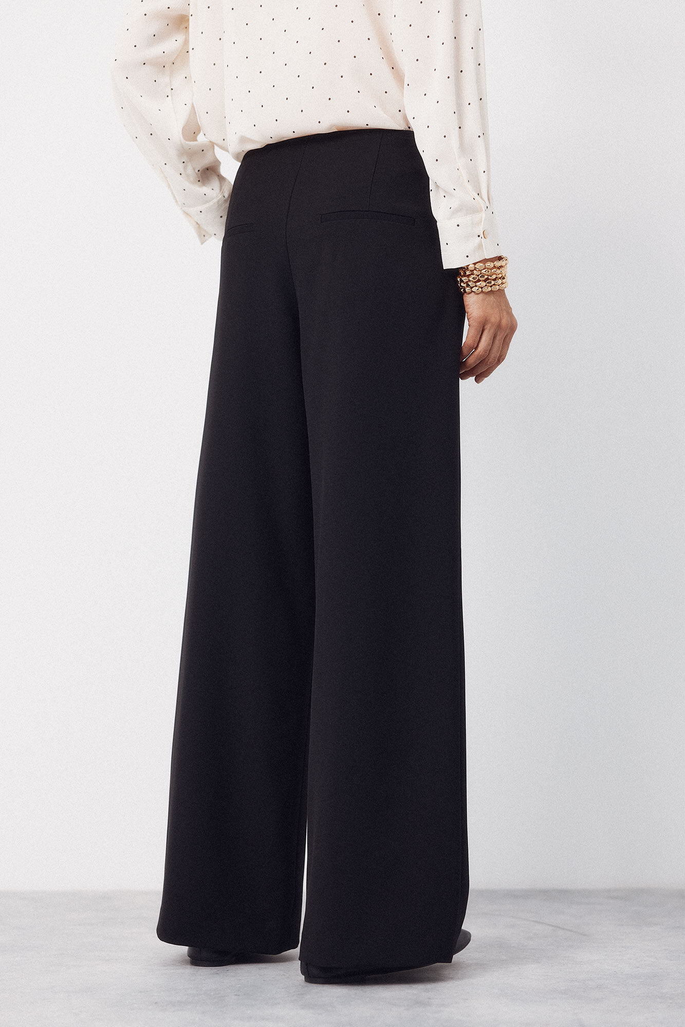 Cortefiel Pantal&oacute;n sastre con botones Negro