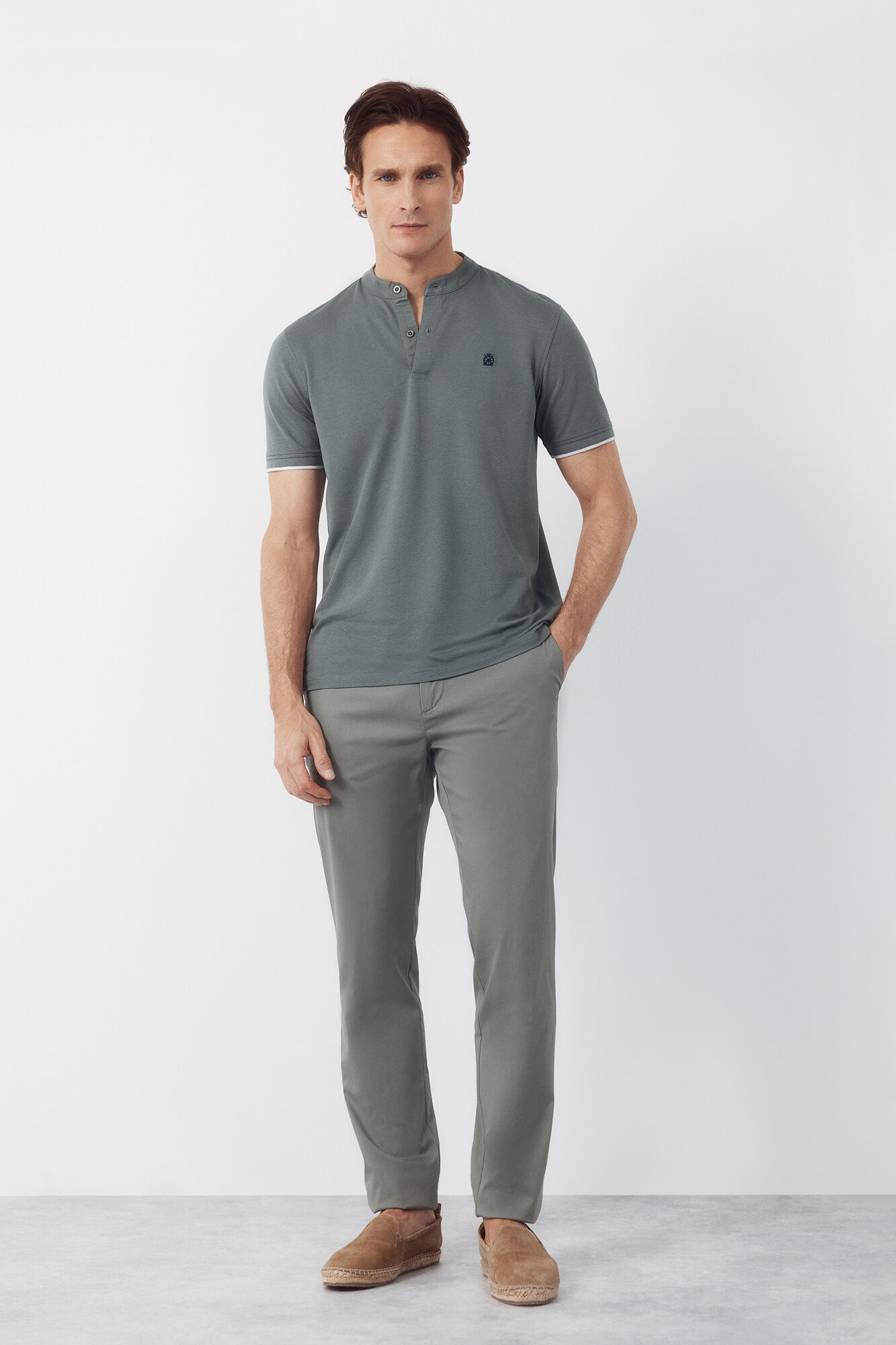 Cortefiel Polo cuello mao