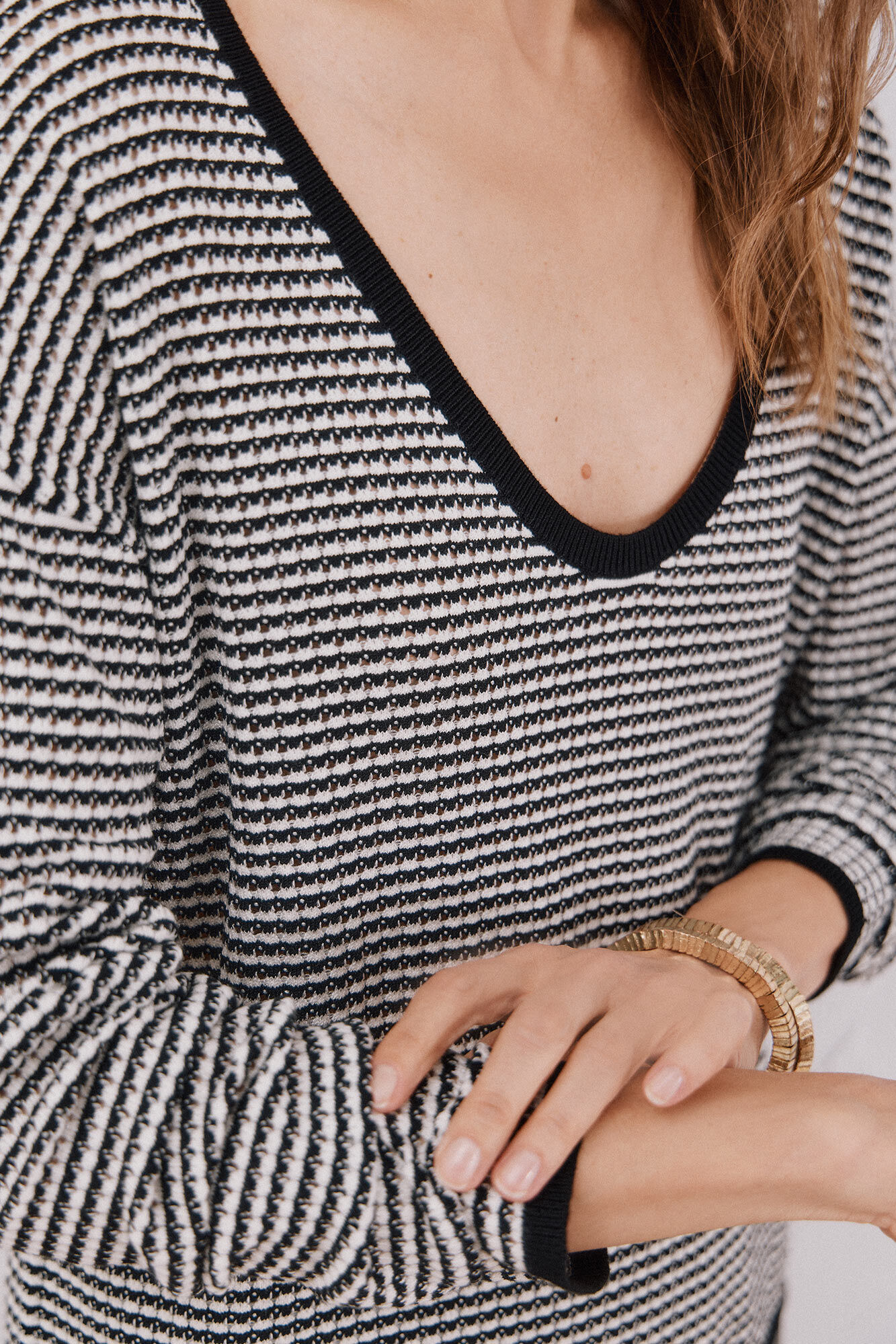 Cortefiel Su&eacute;ter tejido bicolor