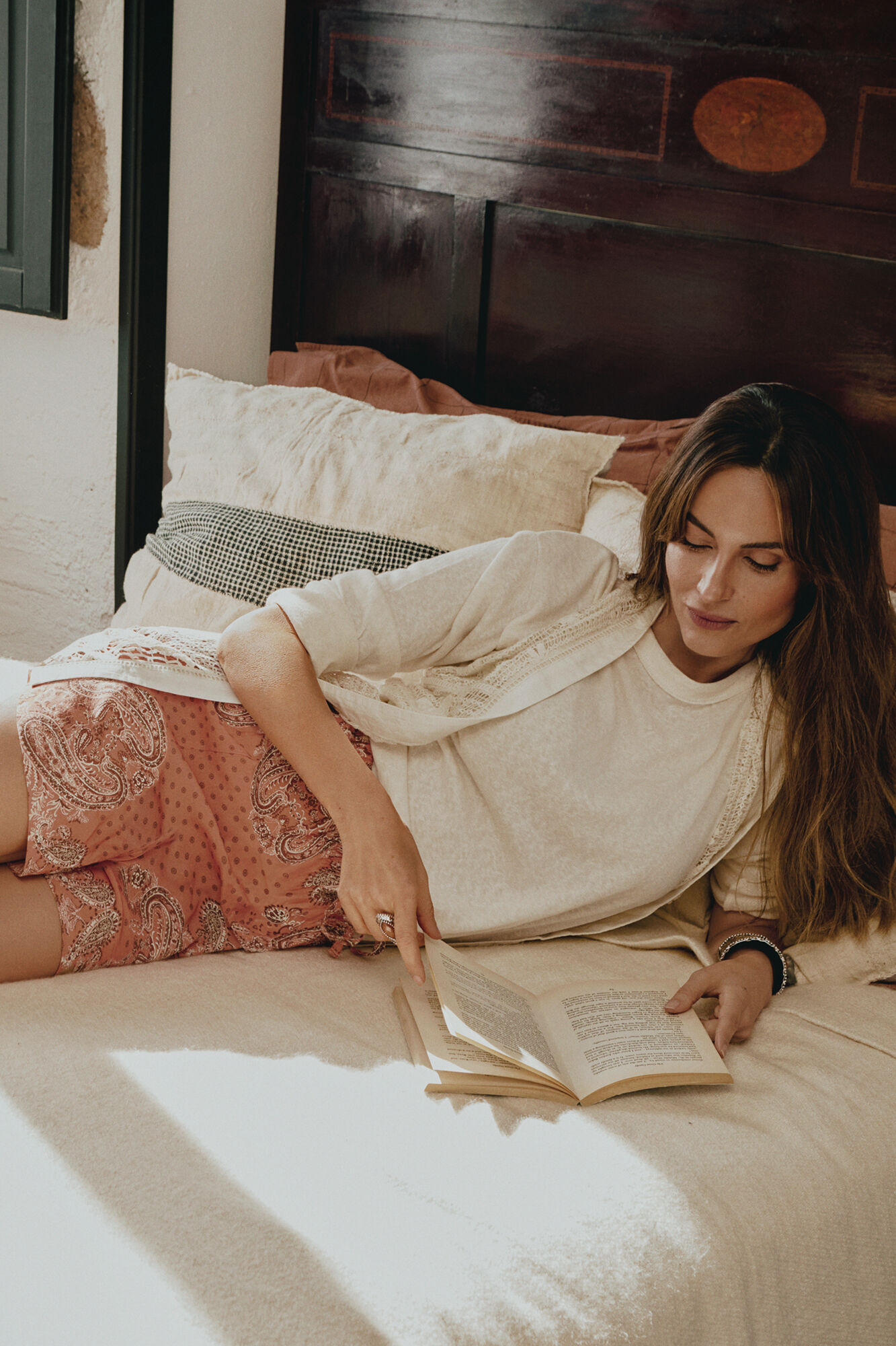 Slowlove Bermuda fluida estampada