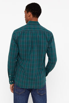 Cortefiel Camisa cuadros fácil plancha Verde