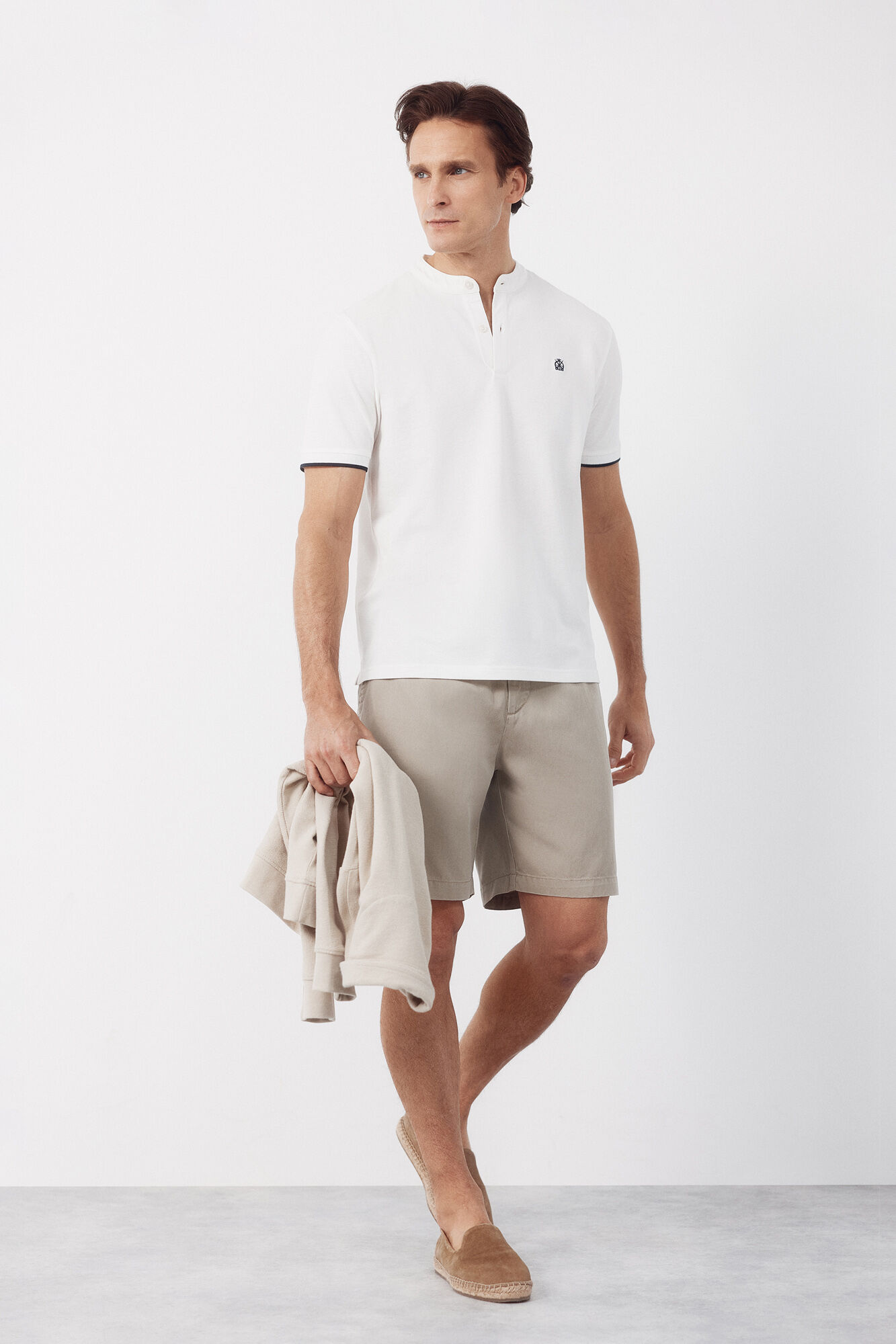 Cortefiel Polo cuello mao
