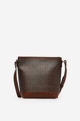 Cortefiel Bucket monogram Estampado marrón