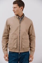 Cortefiel Chamarra ligera casual Beige